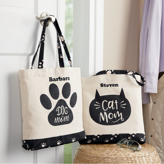 Pet Mom Tote Bag, , large