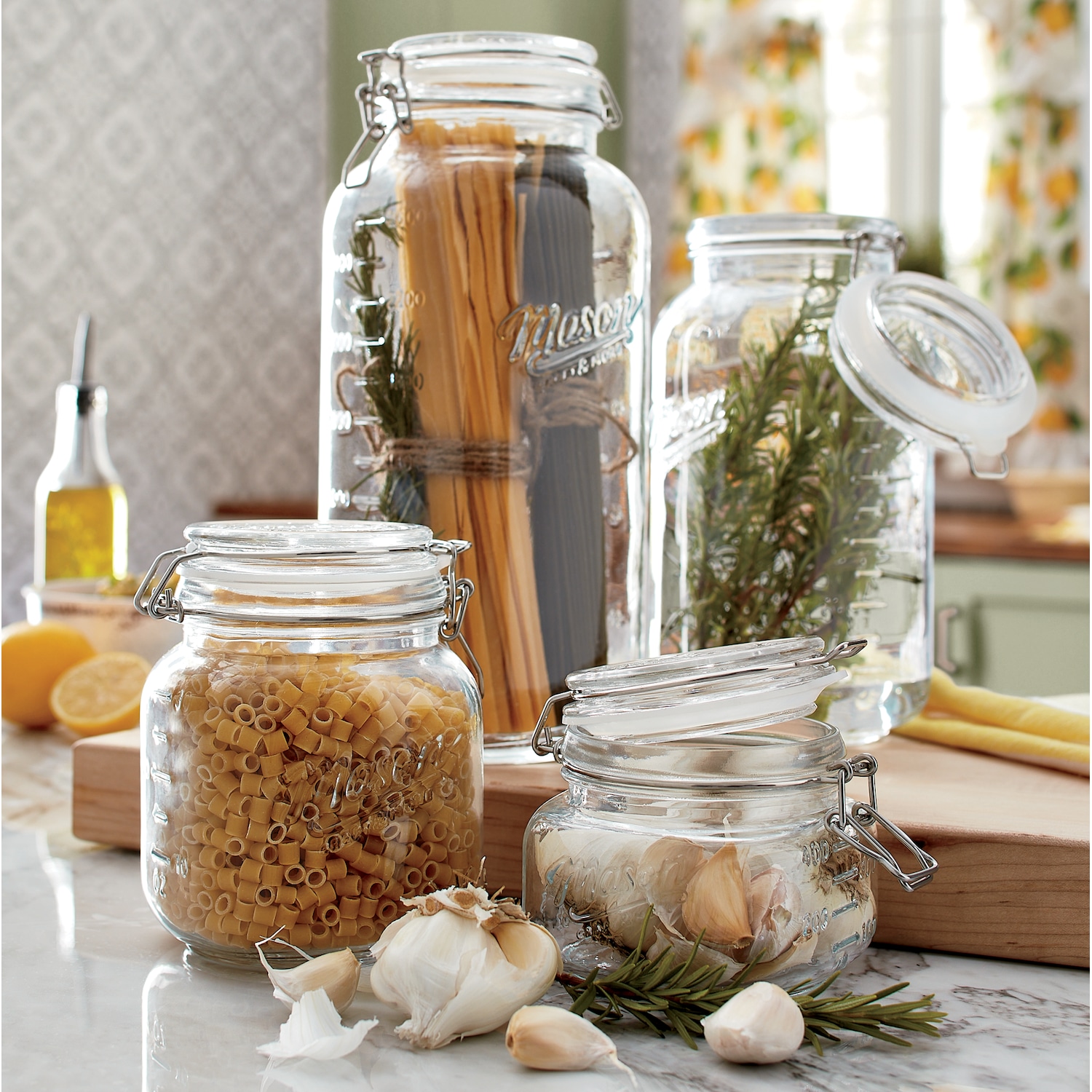 4Piece Mason Jar Canister Set Country Door