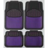 4-Piece Metallic Car Mat Set, , large