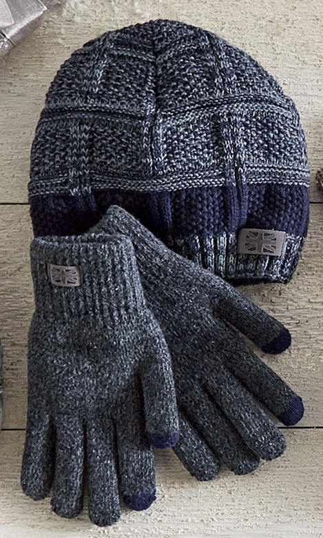 mens matching scarf and gloves