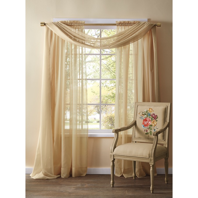 Elegance Scarf, Gold, large