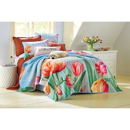 Blossom Oversized Quilt and Sham, , large