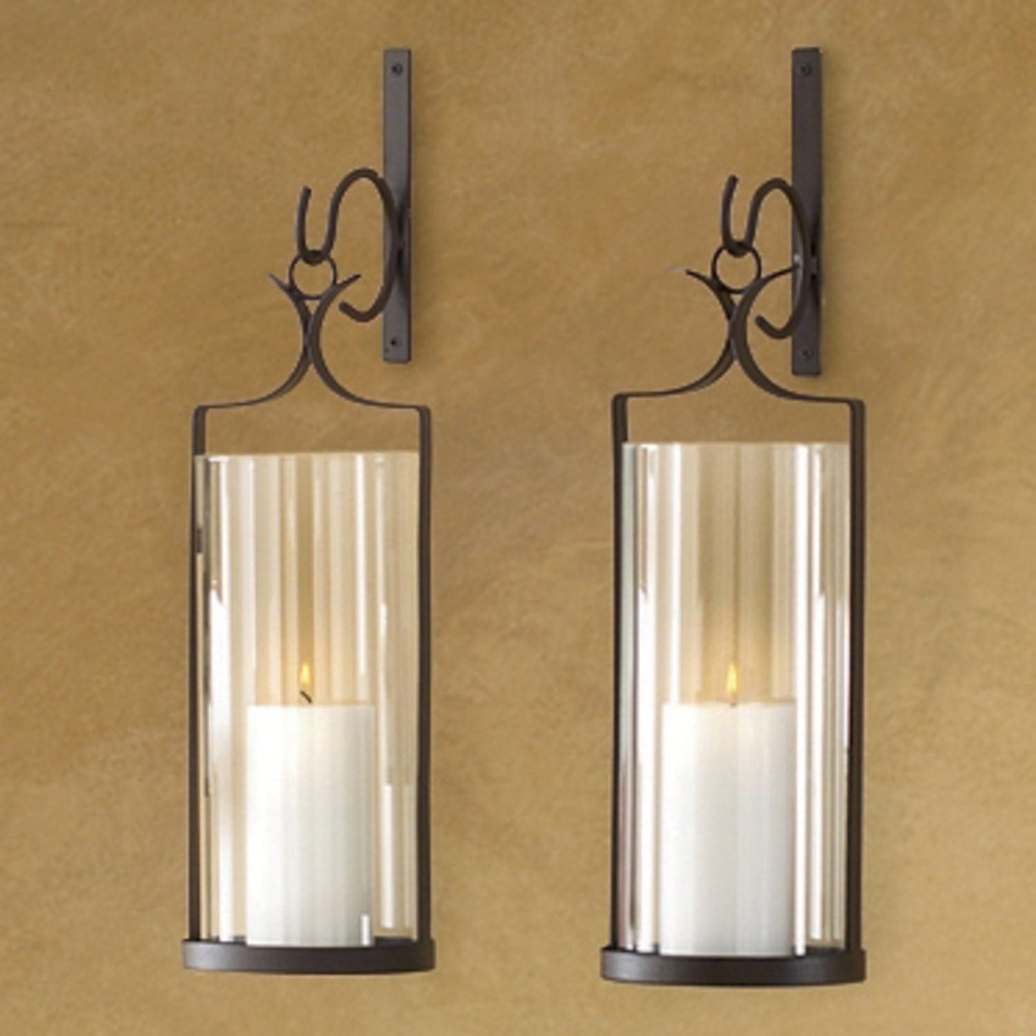 Set of 2 Wall Sconces Country Door