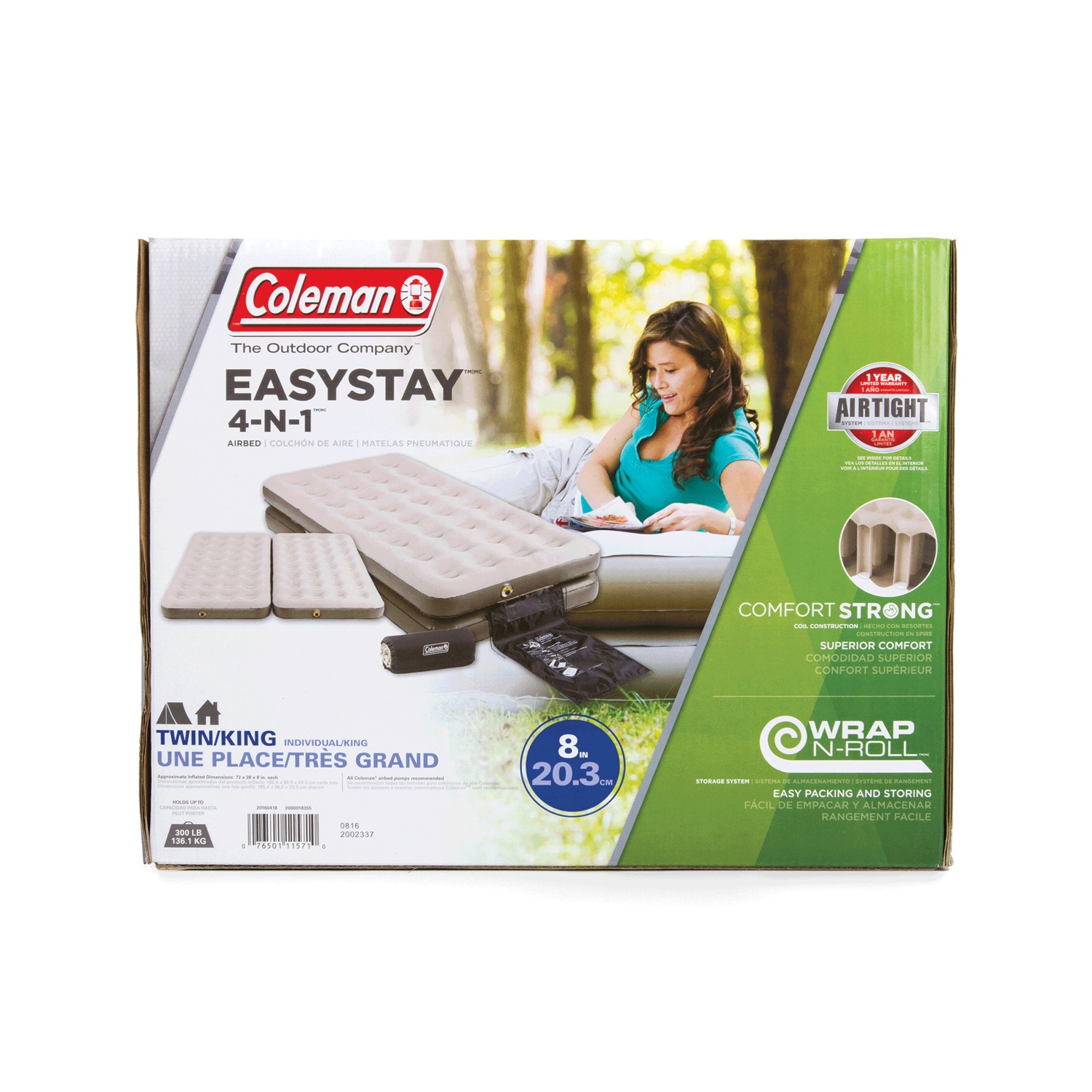 Coleman 4 in 1 air mattress hot sale