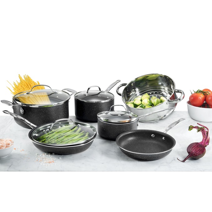 Granitestone Diamond 10-Piece Nonstick Cookware Set, , large