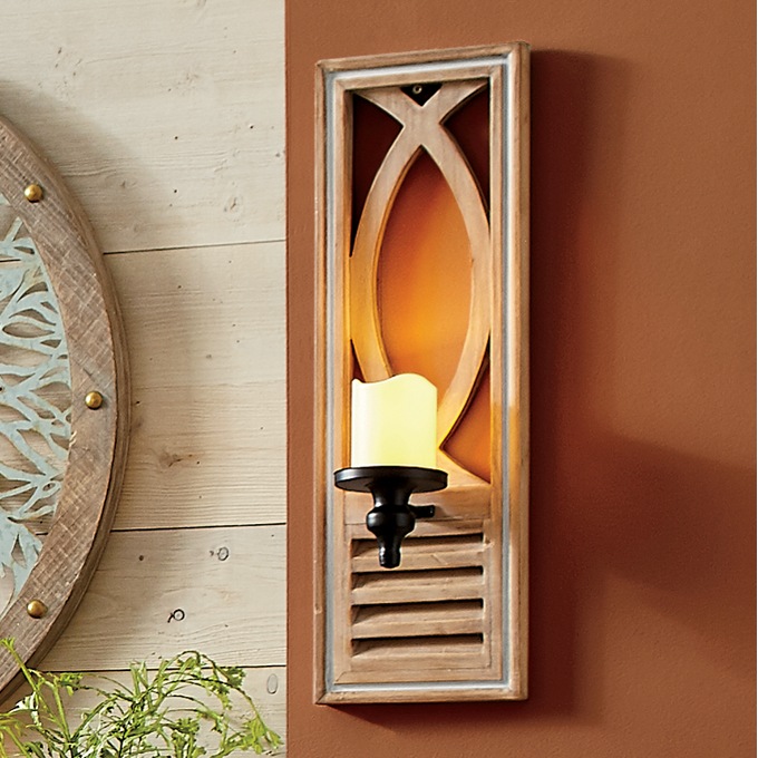Electric candle wall sconces discount