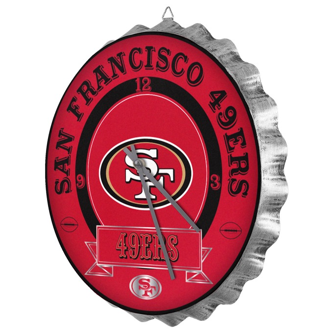 NFL Bottle Cap Wall Clock, , large