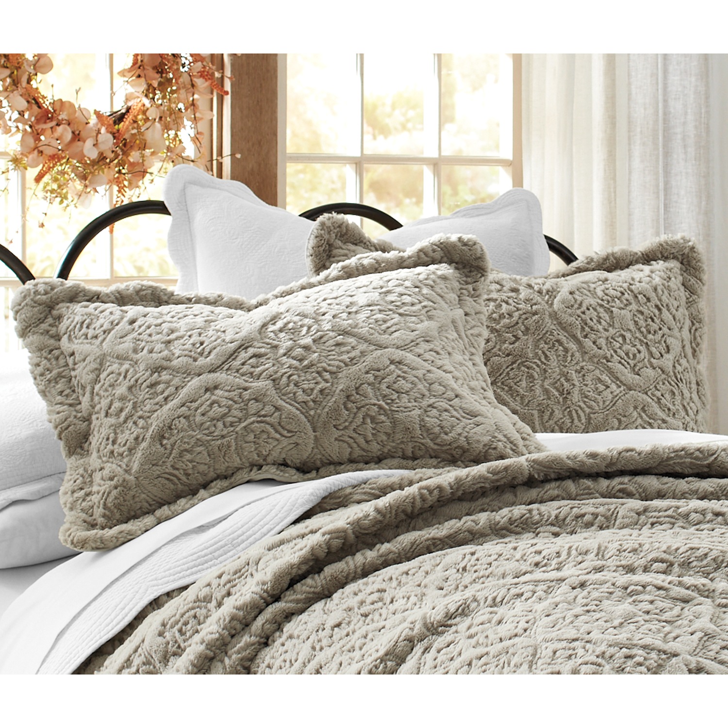 Faux fur sham deals