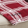 Holiday Plaid Throw and Pillow Set, Red/White, large