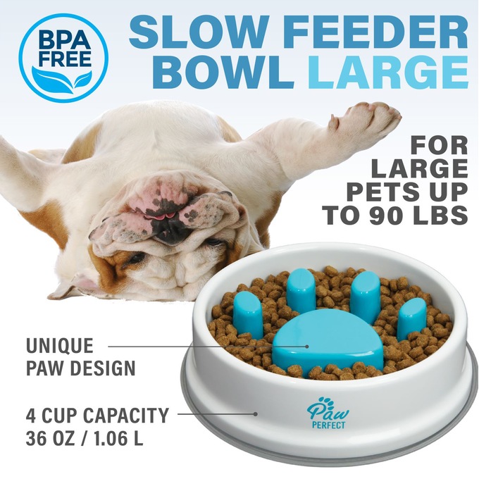 Paw Perfect Slow Feeder Bowl, , large