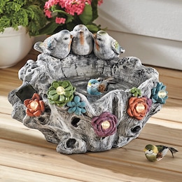 Solar Birdbath, , large