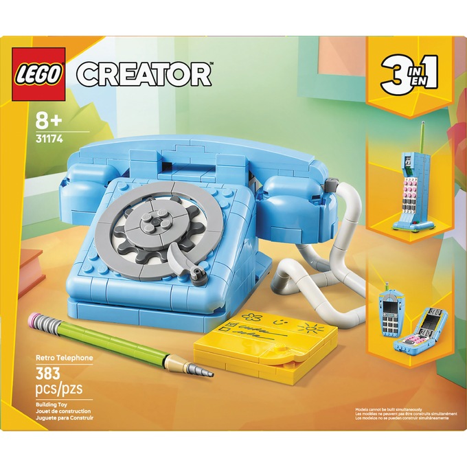 LEGO Creator 3-in-1 Retro Telephone, , large