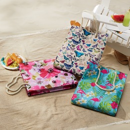 Spring Printed Tote, , large