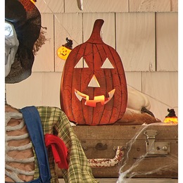 Decorative Jack-o&#39;-lantern Candleholder, , large