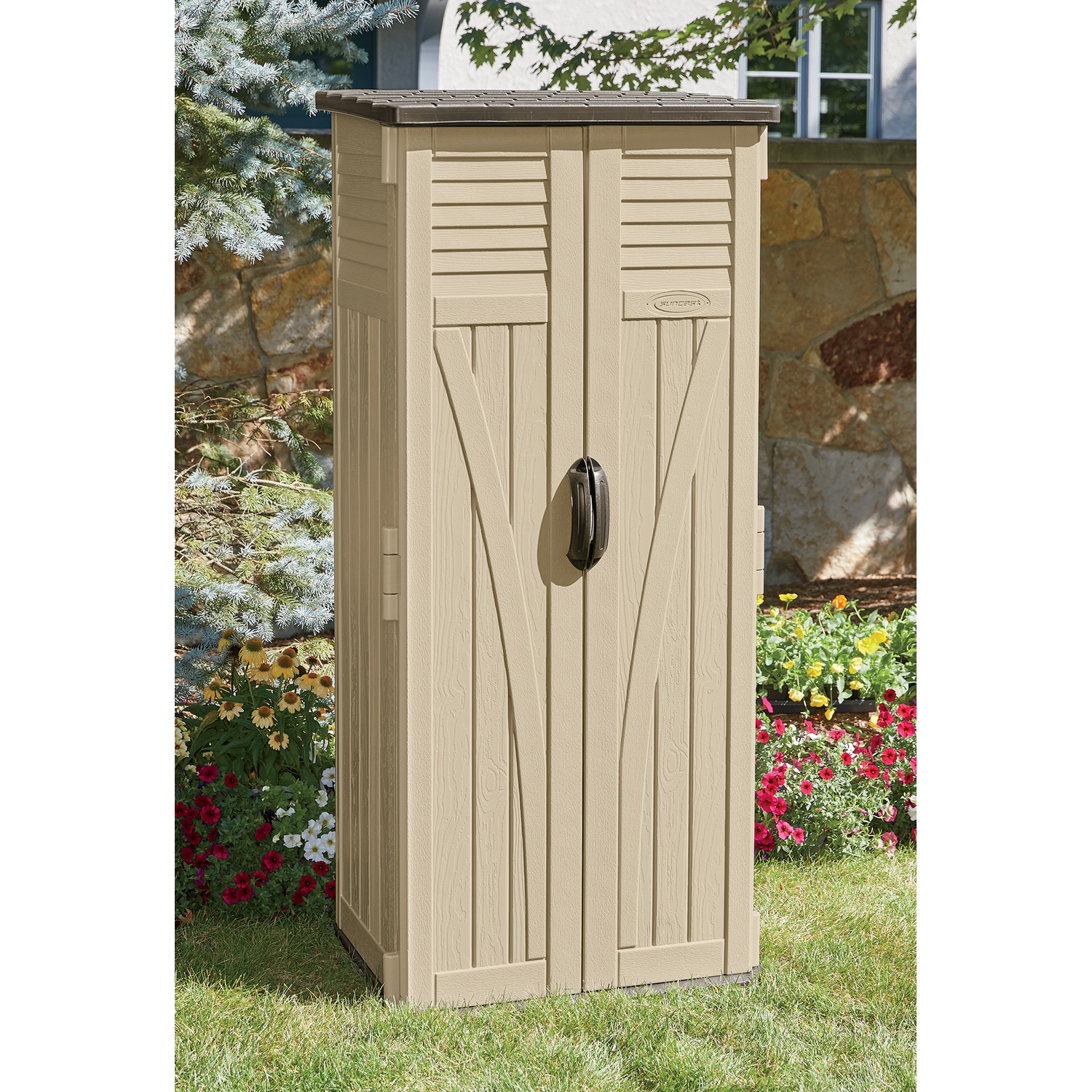 Suncast Vertical Shed Country Door