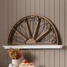 Wood and Metal Half Moon Wall D&eacute;cor, , large