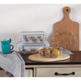 Rooster 6-Piece Food Storage Set, , large