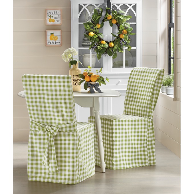 Gingham Buffalo Check Dining Chair Cover Country Door