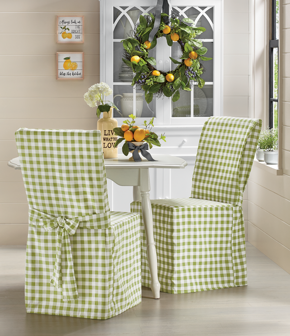 Gingham Buffalo Check Dining Chair Cover Country Door Gingham Buffalo Check Dining Chair