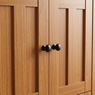 Katie Tall Cabinet with 8 Doors, Black Oak, large