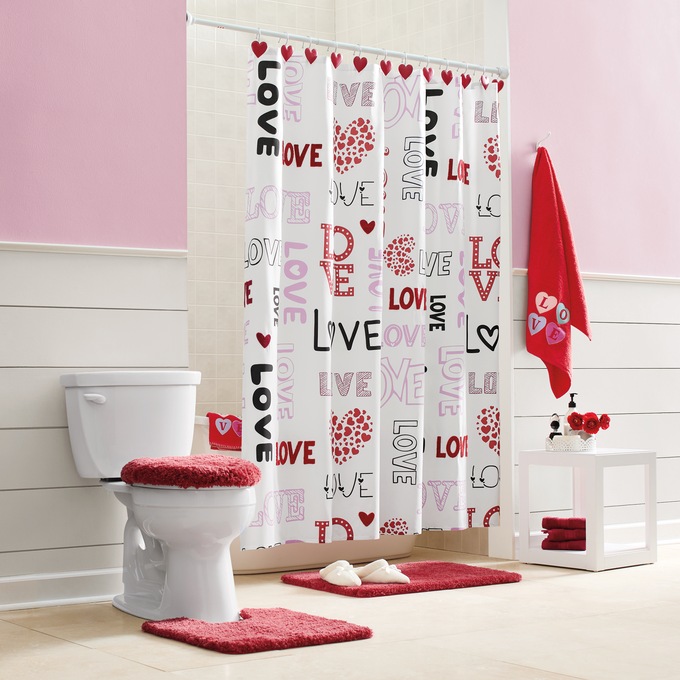 Love Shower Curtain, , large