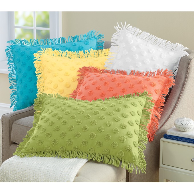 Chenille Dot Sham, , large
