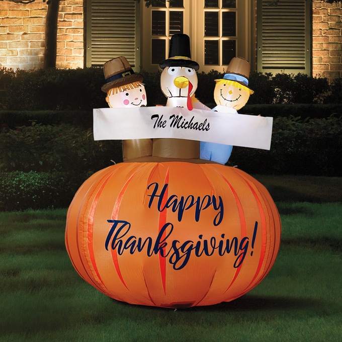 Harvest Friends Thanksgiving Inflatable, , large