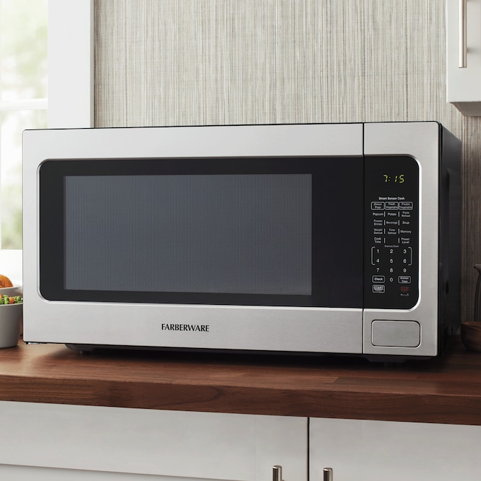 Farberware Professional 2.2 cu. ft. 1200-Watt Microwave Oven with Smart Sensor Cooking, Stainless Steel, , large