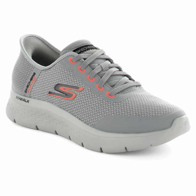 Skechers Men's Slip-Ins GO WALK Flex Slip-On, Gray, large