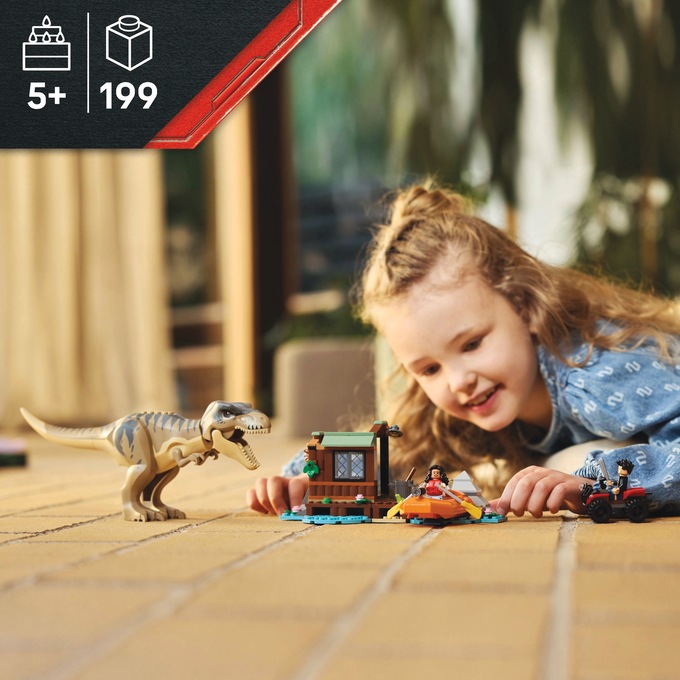 LEGO Jurassic World T-Rex River Escape, , large