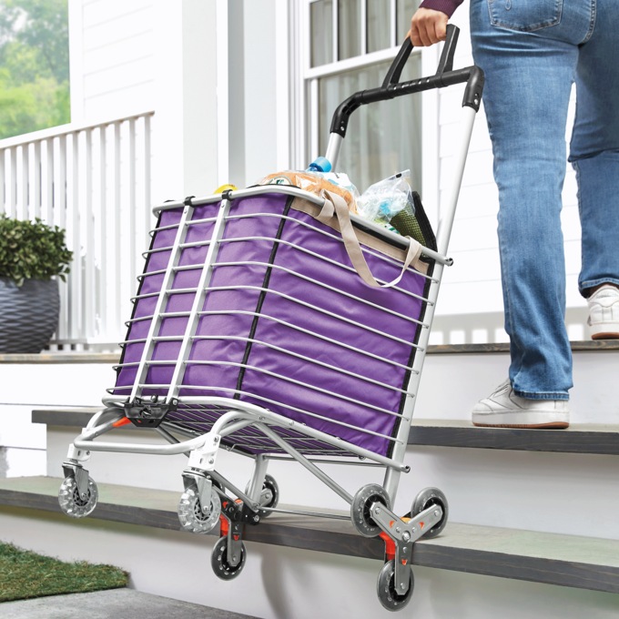 Jumbo Stair Climbing Shopping Cart, , large
