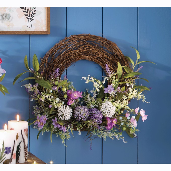 Outdoor Spring Wreath, , large