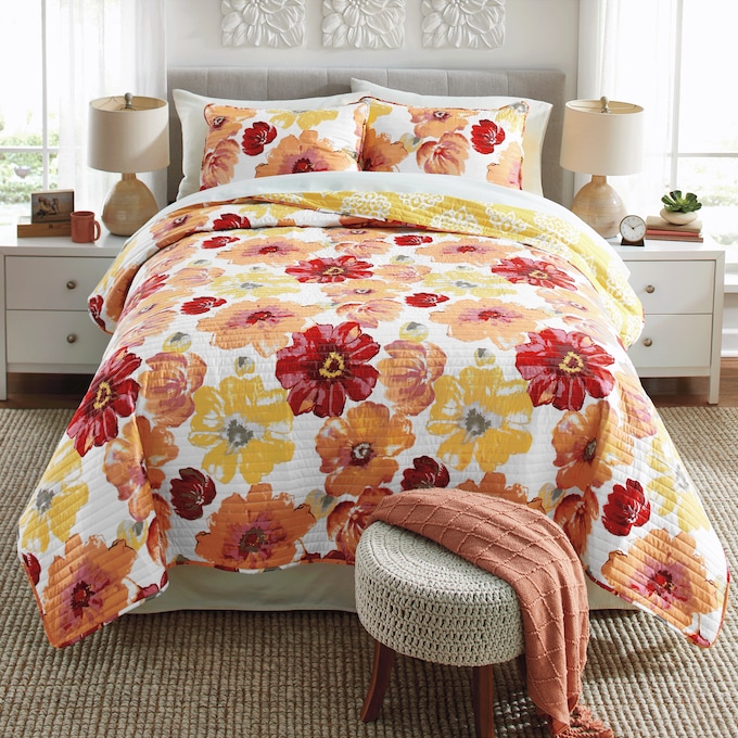 Leah 3-Piece Reversible Quilt Set, , large