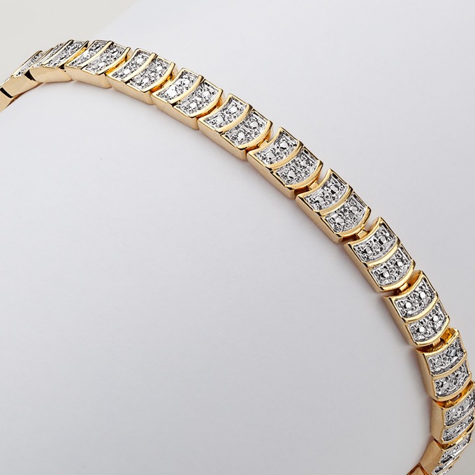 Diamond Accent Tennis Bracelet, , large