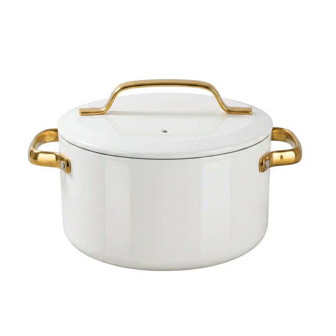 Gotham Steel 11-Piece Modern Kitchen Cookware Set, Cream, large