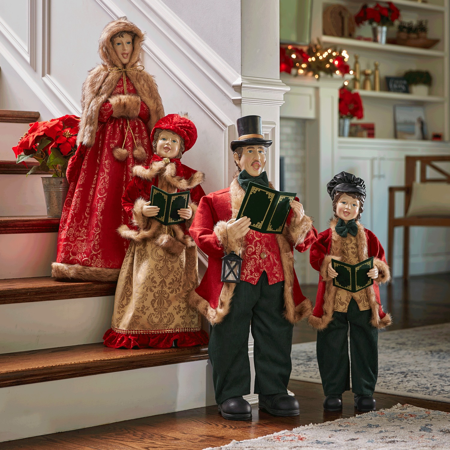 Set of 4 Musical Victorian Carolers | Country Door
