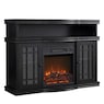 Black Media Fireplace with Remote, , large