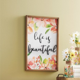 Life is Beautiful Wall Art, , large