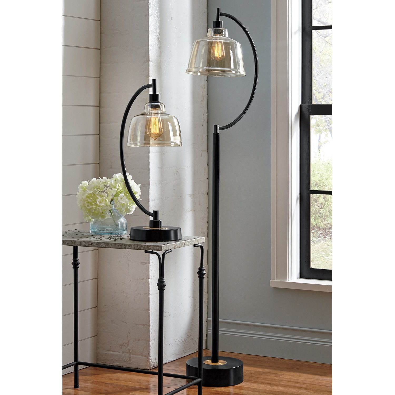 Country farmhouse cheap floor lamps