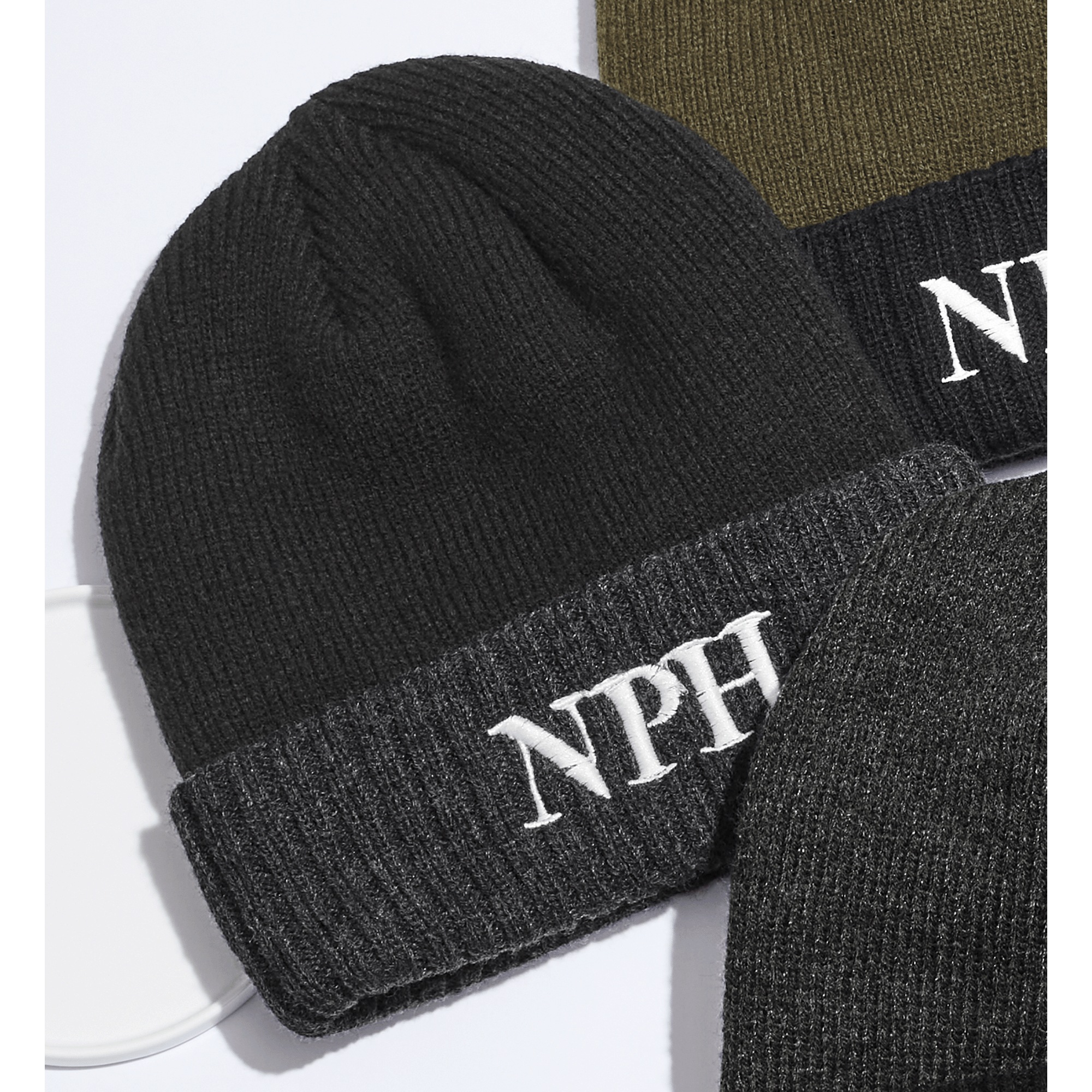 Personalized Mountain Trail Beanie, Black, large