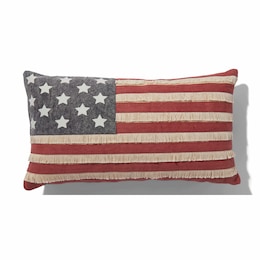 American Flag Accent Pillow, , large