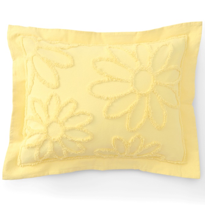 Daisy Chenille Sham, , large