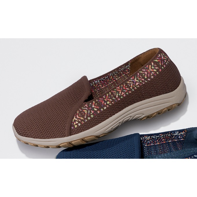 Skechers Reggae Fest 2.0 Spunky Soul Slip On, Chocolate, large