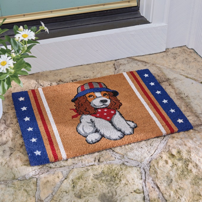 Patriotic Puppy Coir Mat - 20" x 30", , large