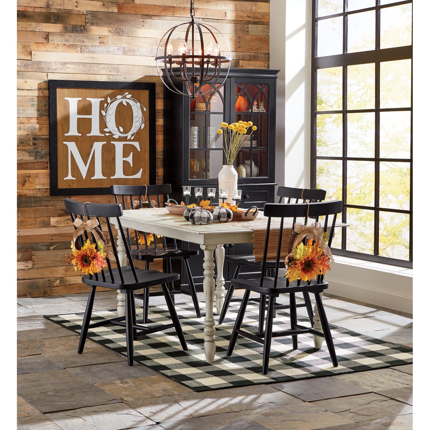 Set Of 2 Farmhouse Spindle Chairs Country Door