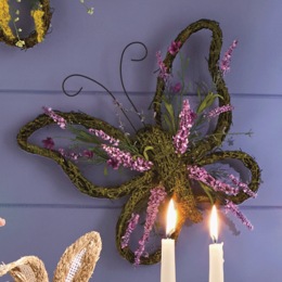 Set of 2 Floral Butterflies, , large