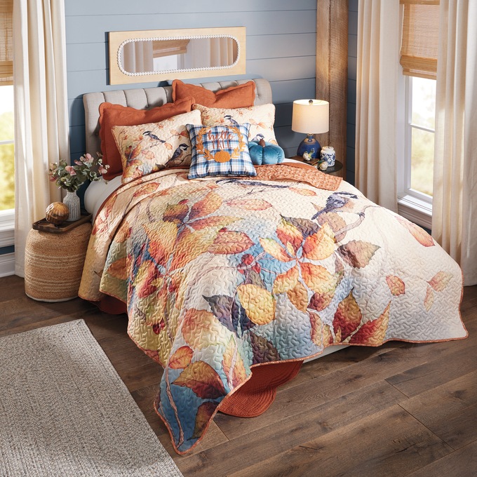 Best of Autumnal Birds Oversized Quilt Bundle, , large