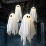 Set of 4 Hanging Ghost Stakes, White, large