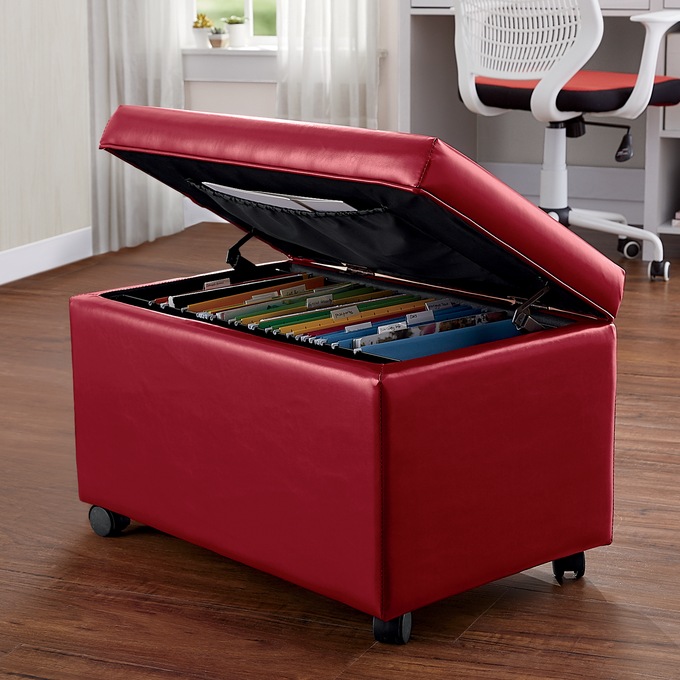 Hanging File Storage Ottoman Dandk Organizer