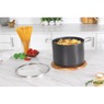 Guy Fieri Flavortown 12-Piece Laser Titanium Cookware Set, Black, large